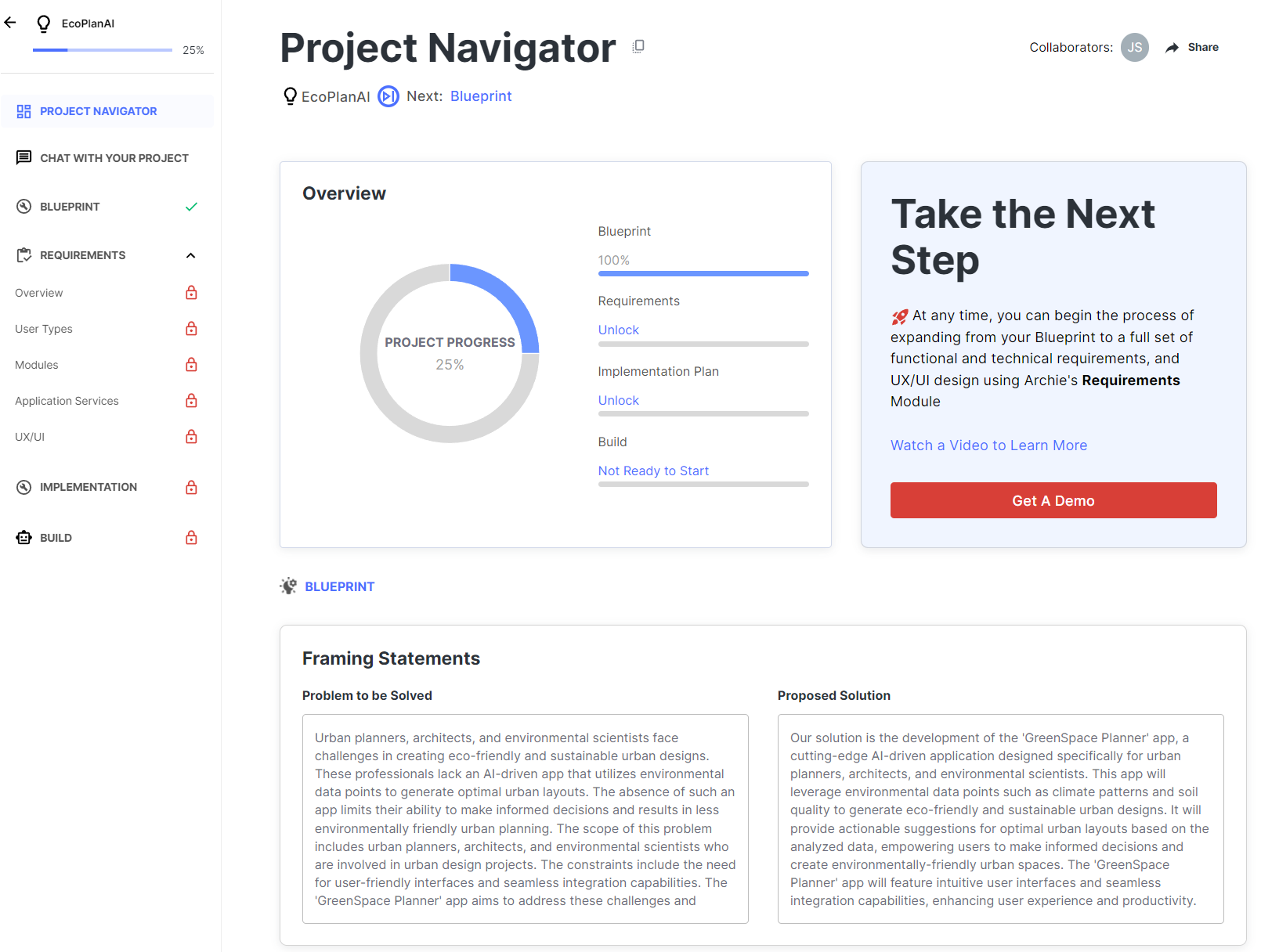 Project Navigator overview